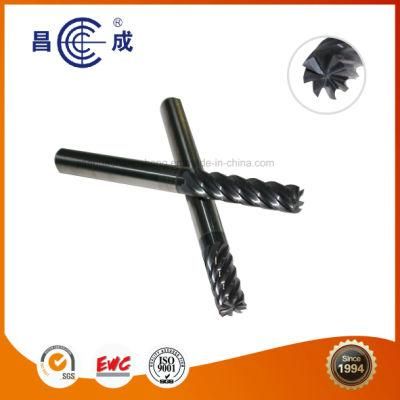 Few Flutes Altin Coated Tungsten Carbide Milling Cutter with Spiral Tooth