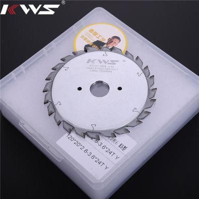 Kws Adjustable PCD Diamond Scoring Saw Blade for Panel Sizing Table Beam Saw Scm Homag Kdt