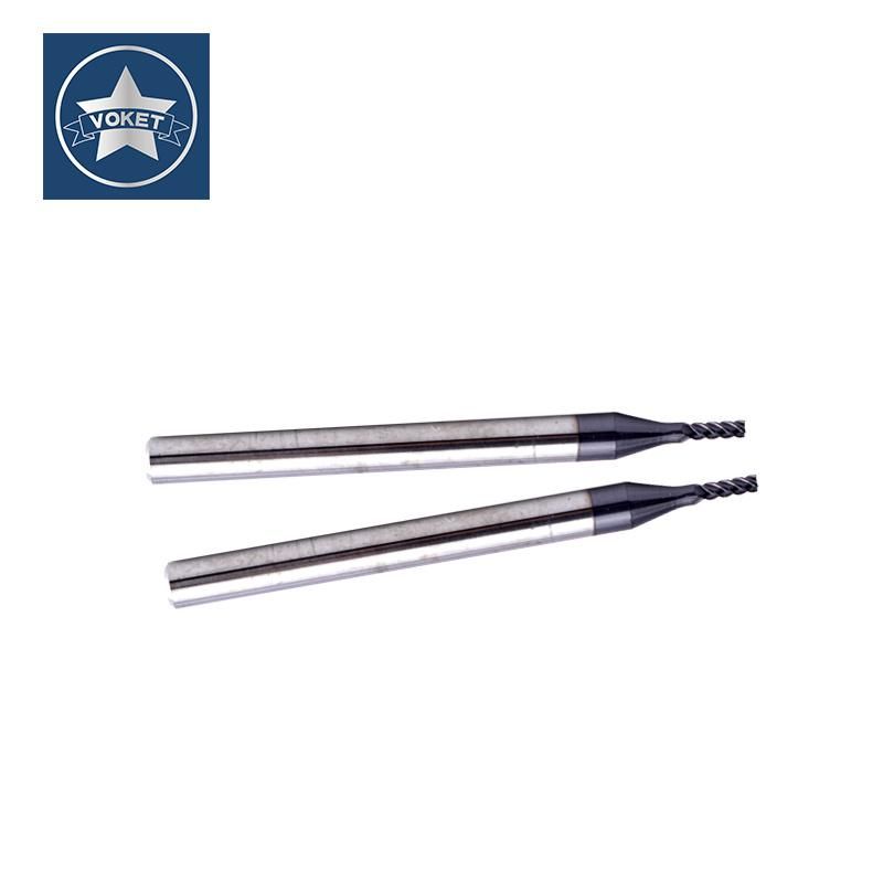 58° Solid Tungsten Carbide End Mill 4 Flutes Square Mills Milling Cutter HRC58 1mm 1.5mm 2mm 2.5mm 3mm 4mm 5mm 6mm 8mm 10mm 12mm
