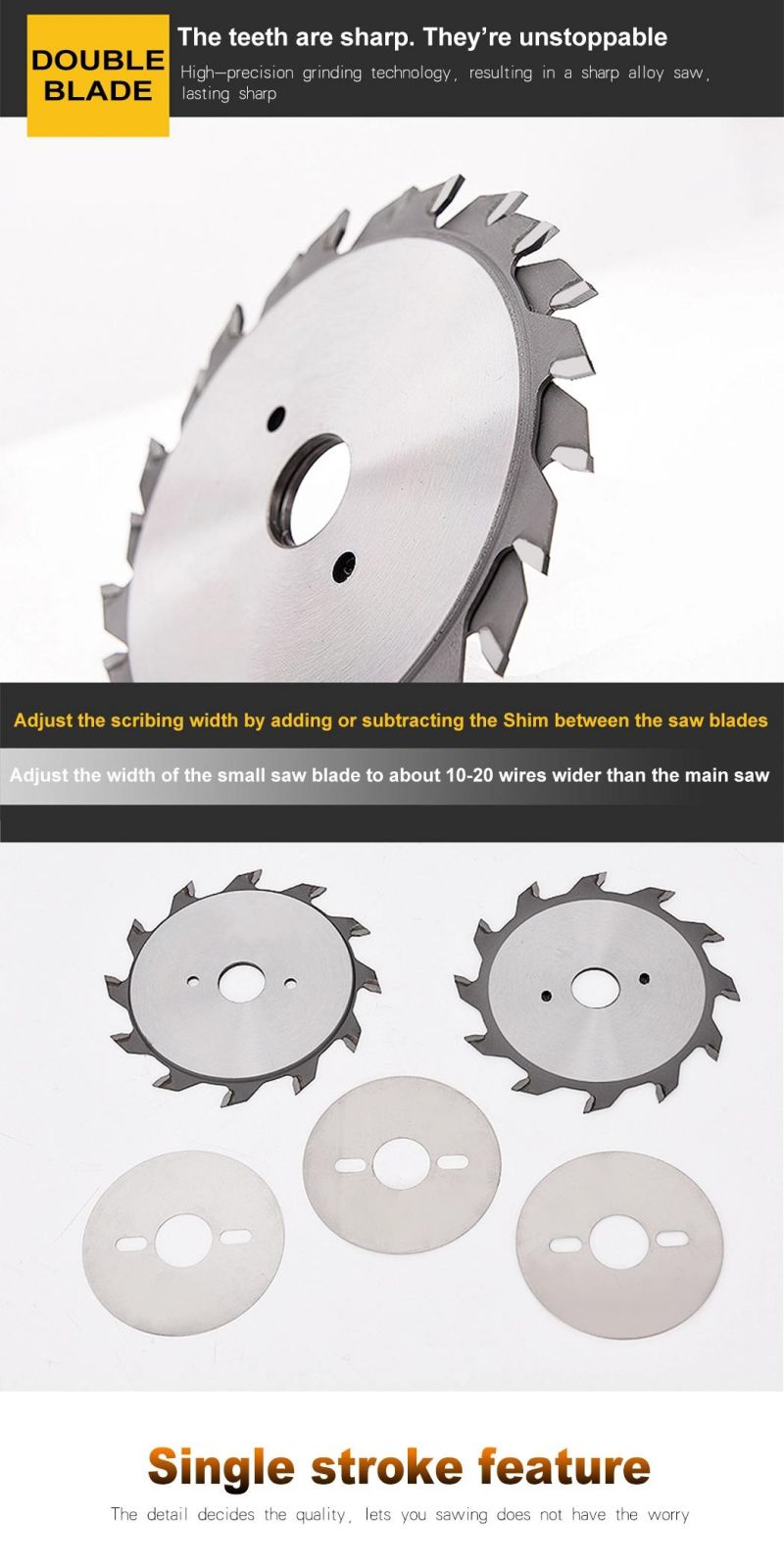 Tct Carbide Alloy Wood Cutting Circular Saw Blade for Woodworking 300 96t