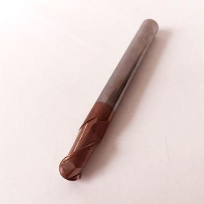 HRC58 2 Flutes Carbide Ball Nose End Mill Steel Cutter