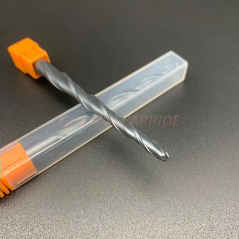 Gw Carbide-2f High Precision Carbide Taper Ball Nose End Mill with High Resistance and Good Quality