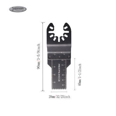 Quick Release Multi Tools Outlet 20mm Narrow Hcs Small Teeth Multi Oscillating Saw Blades for Wood