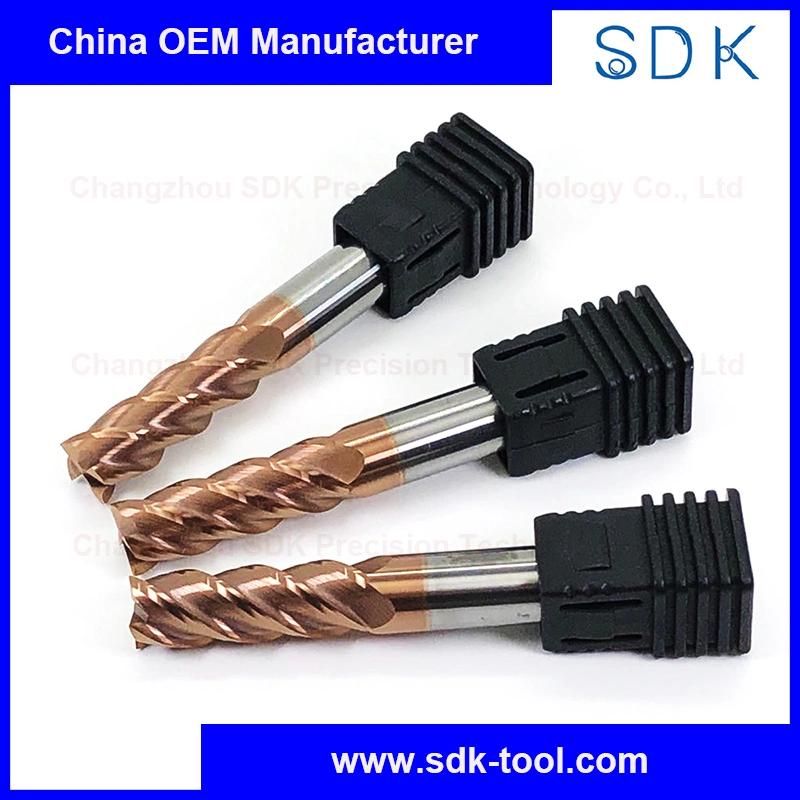 Stock Standard Solid Carbide End Mill Cutting Tools for Wholesale