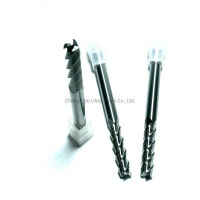 HRC55 3 Flutes Solid Carbide Square End Mills for Aluminum Machining