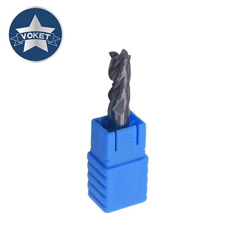 45° Solid Tialn Carbide End Mill 4 Flutes Millling Cutter HRC45 1mm 1.5mm 2mm 2.5mm 3mm 4mm 5mm 6mm 8mm 10mm 12mm Square End Mill Mills