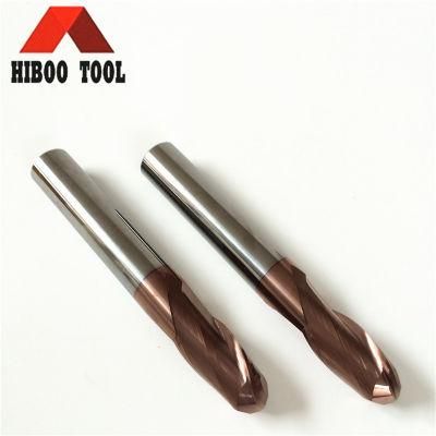 Hot Sale High Hardness Tisin HRC58 Carbide Ball End Mill
