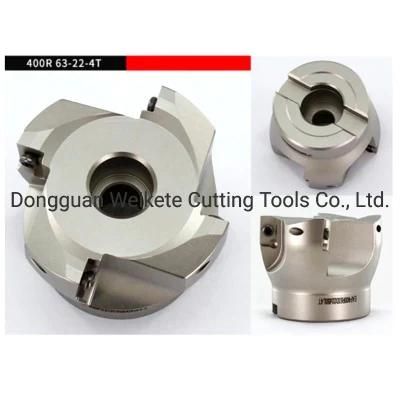 Bap400r Four Insert Clamped Machining Cutting End Mill Shank Shoulder Right Angle Face Milling Cutter Tool