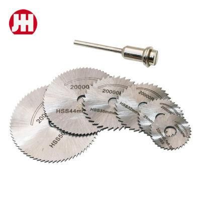 6PCS High Speed Steel Circular Saw Blade Set Rotary Tool