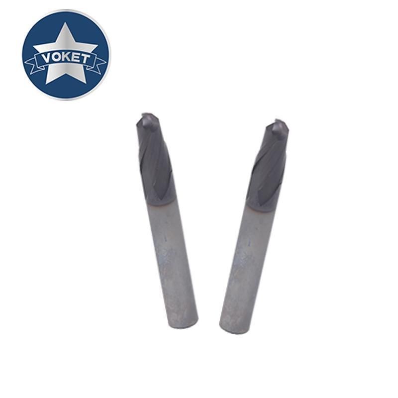 CNC 45° Solid Tialn Carbide End Mill Mills Milling Cutter 2 Flutes Ball Nose HRC45 R0.5 R0.75 R1 R1.5 R2 R2.5 R3 R4 R5