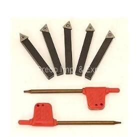 Metric 5PCS Set Indexable Carbide Turning Tools (Shank 6mm~25mm)