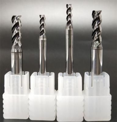 HRC45 Solid Cutting Tool Flat Square 3 Flutes Carbide Endmills