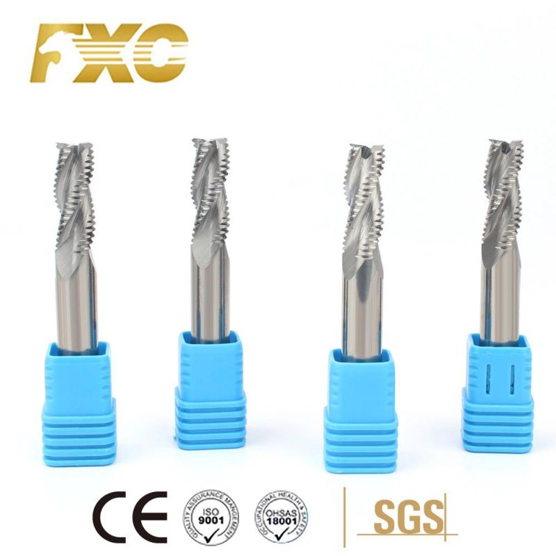 Solid Carbide High Precision 3 Flutes Rough End Mill Cutter for Aluminum