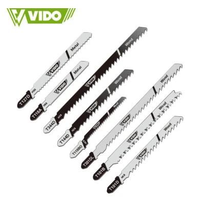 Customized Vido HSS Hcs T101b Cold Press Type Medium Metal T-Shank Saw Blade