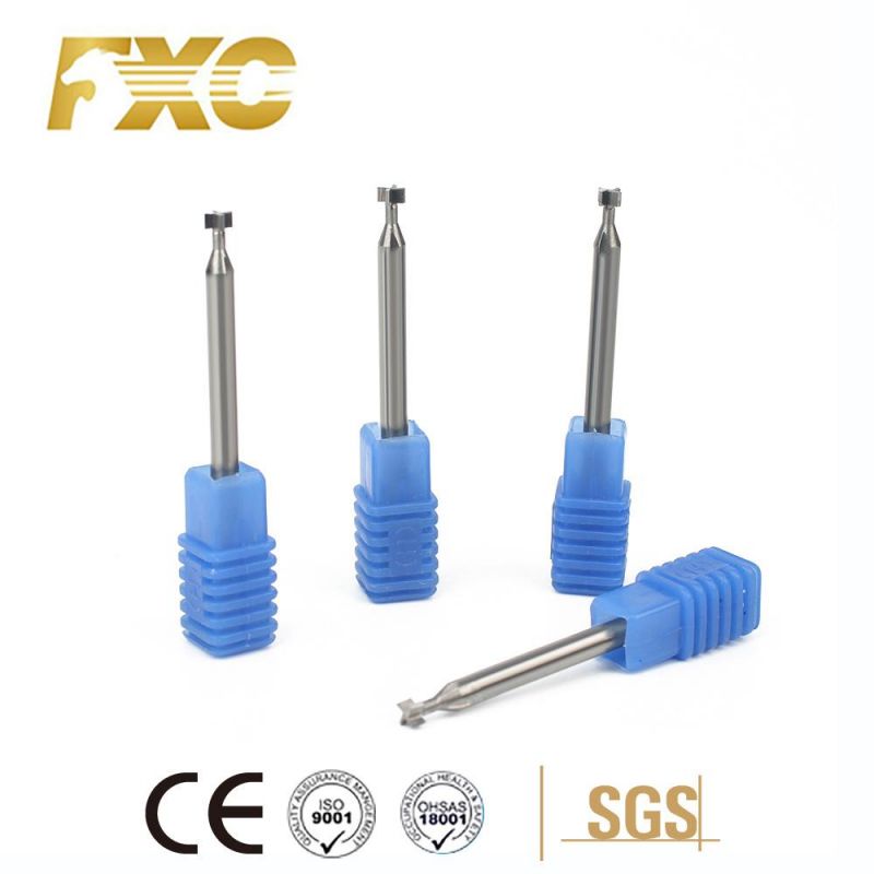 Multi Flutes Tungsten Carbide Small Size T-Slot End Mill for Aluminum