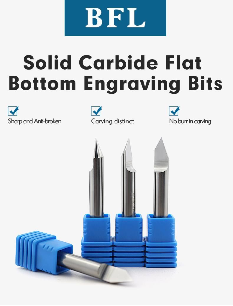 Bfl Solid Carbide CNC Carvings Router Bits Engraving Endmill