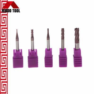 Customized Copper-Colored Tungsten Endmill Solid Square End Mills