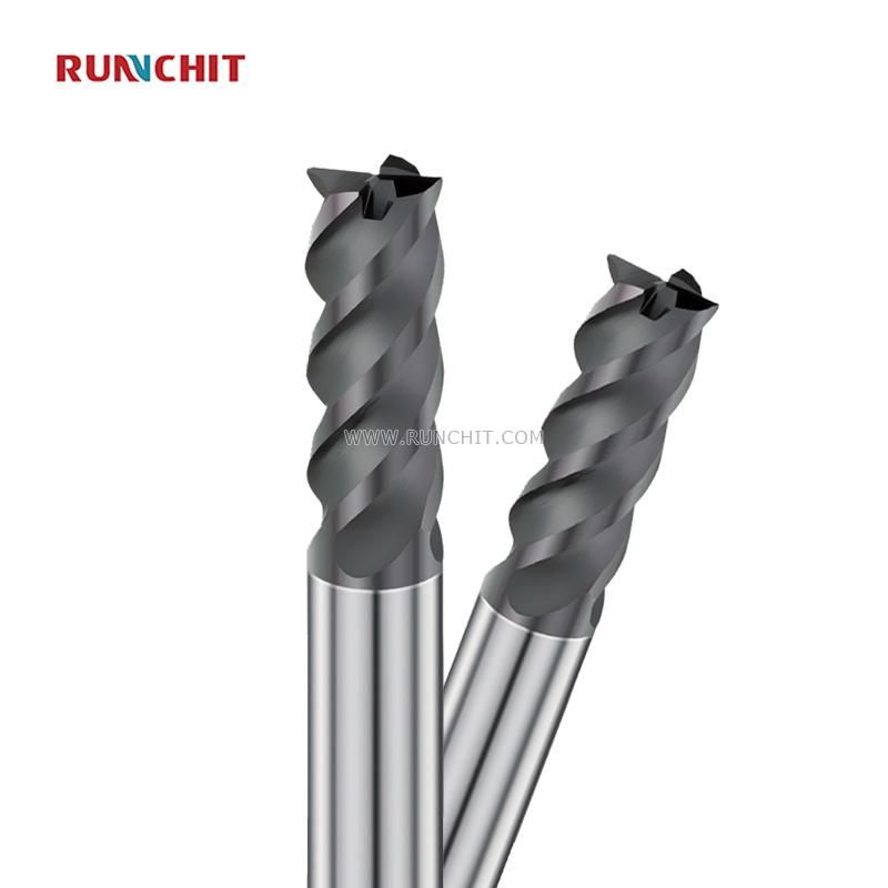 55HRC 4 Flutes Carbide Square End Mill for Mold Industry, Auto Parts, Automation Equipment, Tooling Fixtures (DE0804)