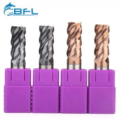 Bfl Solid Carbide New Design 4 Flutes Flat End Mill for Stainless Steel