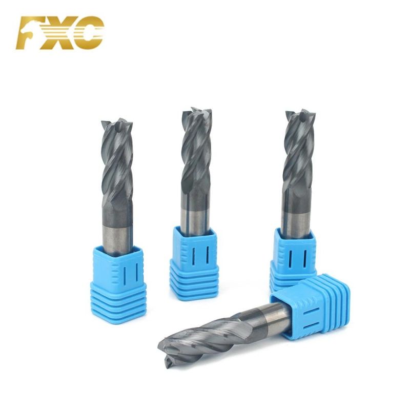 4 Flutes HRC50 Carbide Square End Mill Coated Tungsten Machine Tools