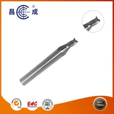High Precision 3 Flutes Roughing Solid Carbide End Mill Used on CNC Machine