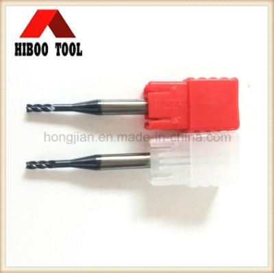 China High Quality HRC60 Long Neck Milling Cutter for Metal