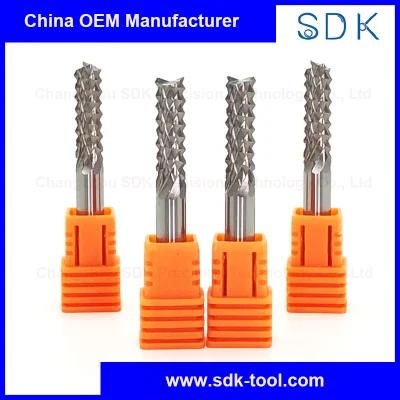 Tungsten Carbide Corn Teeth Router Bits End Mill with Diamond for PCB