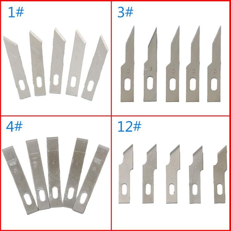 Precision Stainless Steel Blades for Arts Crafts PCB Repair Leather Films Tools