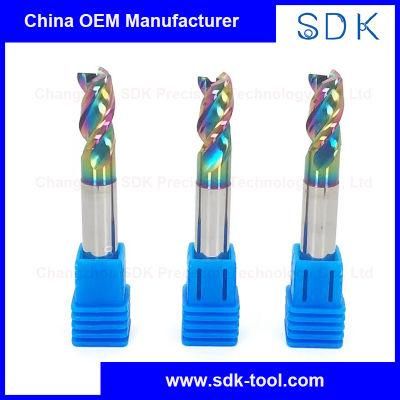 High Performance U Shape Solid Carbide 3 Flute Dlc Coated End Mill Cutting Tool for Aluminium