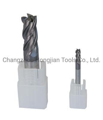 HRC55 4flutes Finishing Suqare End Mill with 45 Degree Helix