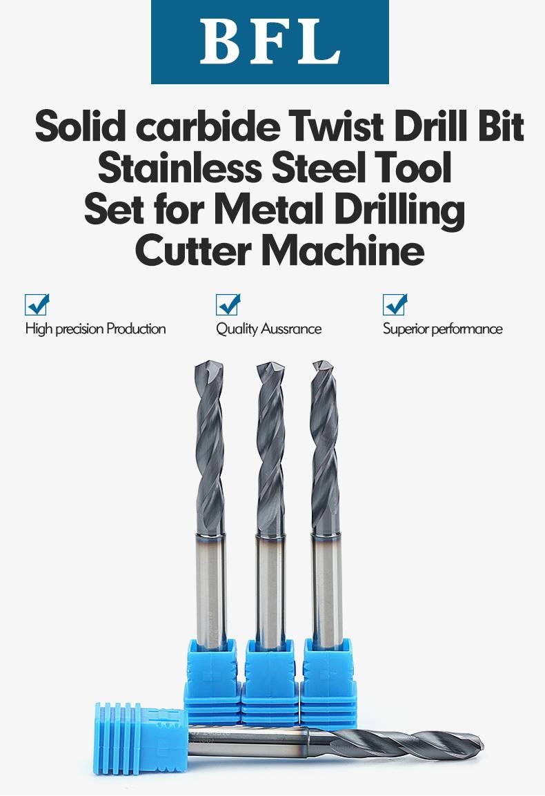 Bfl Carbide Twist Drills Manufacturer CNC Machine Tool Drill Bits