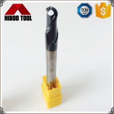 High Precision Carbide Long Ball Nose End Mills with 2flutes