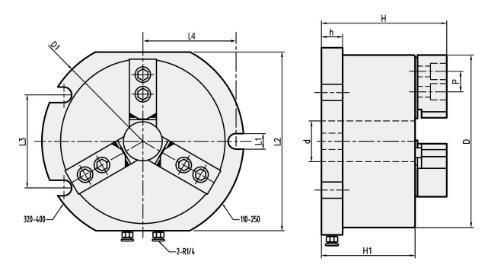 Drilling Machine with Vertical Built-in Cylinder Pneumatic Power Chuck