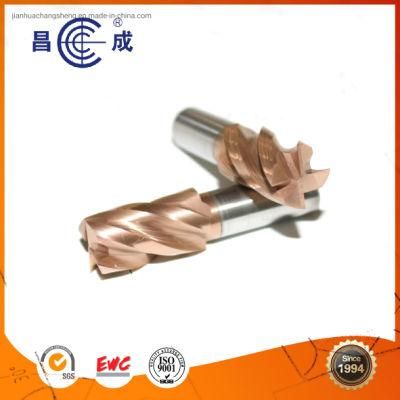 Coated Solid Carbide 4 Flutes End Mill for Milling Flat