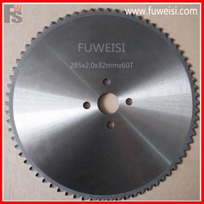 Cermet Tip Circular Saw Blade 285 X 1.7 X 2.0 X 32 X 80t for Steel Bar Cutting.