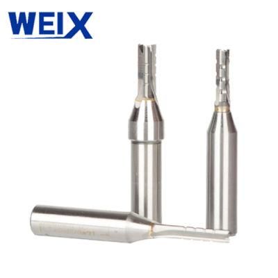 Weix Tct Three Flute Roughing Wood Working Tools Solid Carbide Three Edged Straight Tool
