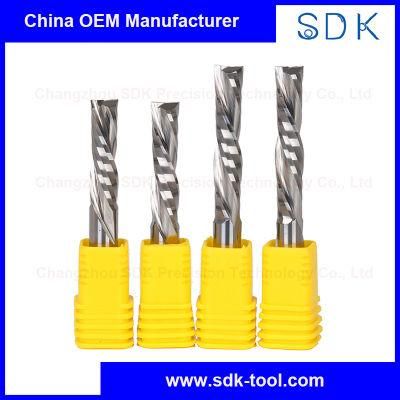Solid Carbide 2 Flute Spiral Down Cut CNC Router Bit for Woodworking