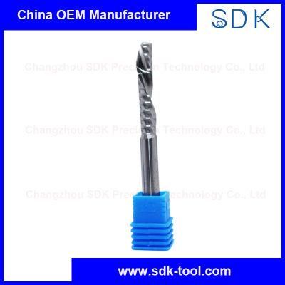 OEM Manufacturer Tungsten Carbide Down Cut O Flute End Mill for Wood