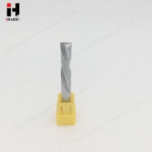 HRC55 Carbide Left Spiral Down Cut End Mills for Wood Cutting