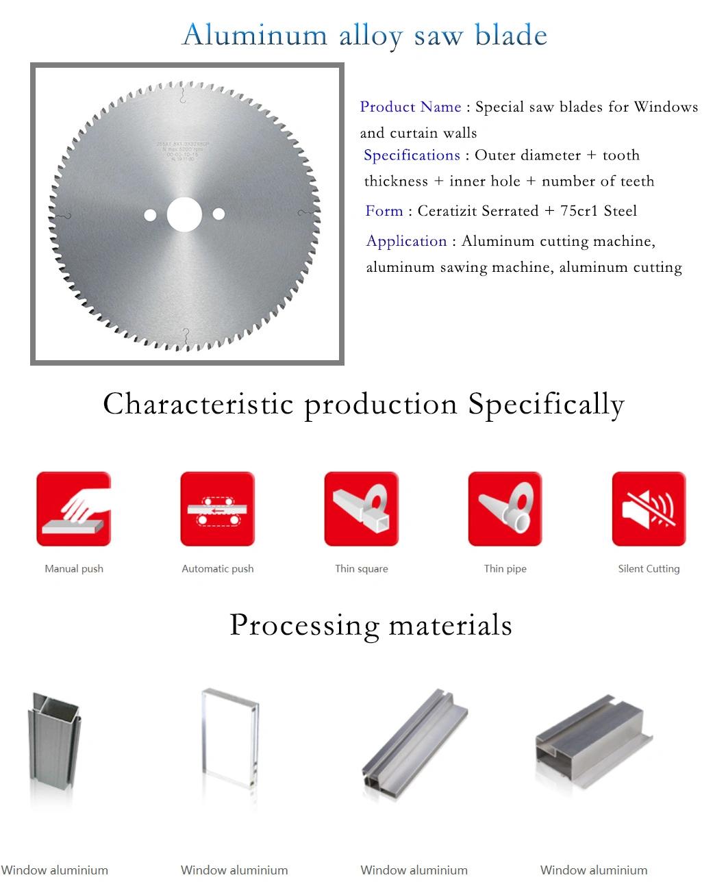Special Saw Blade for Aluminum Alloy Doors and Windows