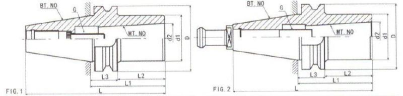 Bt/Nt/St/Jt/Sk/Dat/Cat Tool Holder, Bt30-MTB Morse Taper Adapter