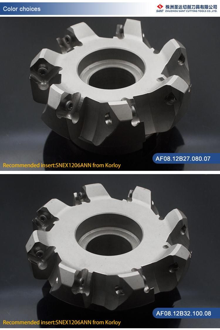 Processed with Five-Axis Linkage Machine Centre Indexable Face Milling Cutter