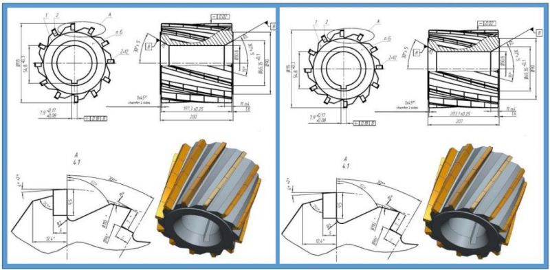 High Quality Tungsten Carbide Spiral Cutters