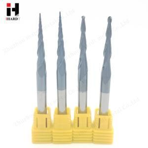 Professional Production Solid Carbide 2 Flute Taper Ball Nose End Mills