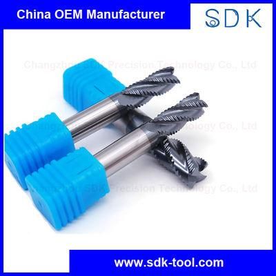 Cost-Effective Solid Carbide 4 Flute Roughing End Mills for Steel Machine