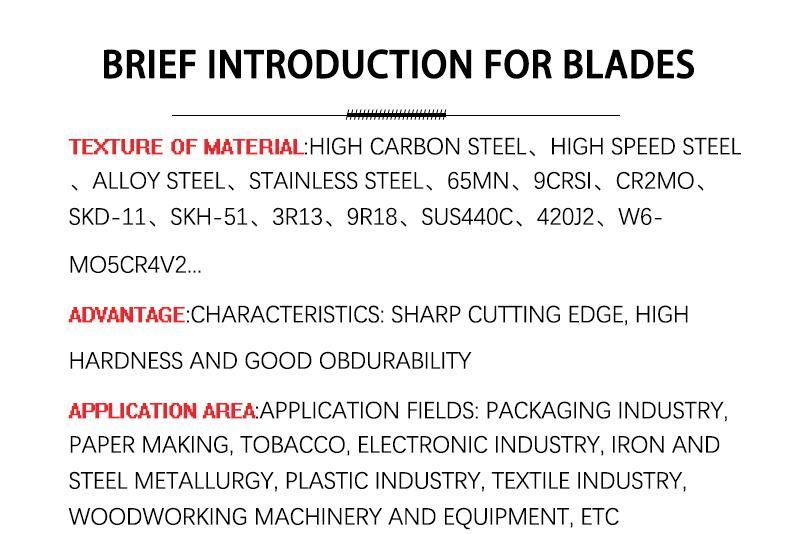 Custom Paper Plastic Shredder Circular Tungsten Carbide Diamond Saw Disc Slitting Machinery Machine Knife Shear Cutter Cutting Blade