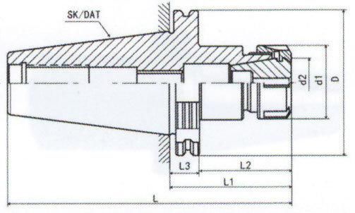 Bt/St/Nt/Jt/Sk/Dat/Cat Tool Holder, CNC Tool Sk30-Er Collet Chuck