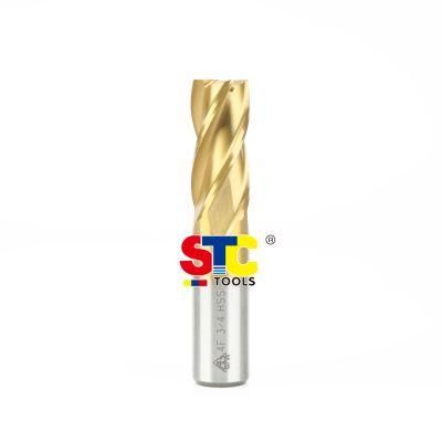 Tin Coating High Speed Steel HSS Multi Flute End Mills