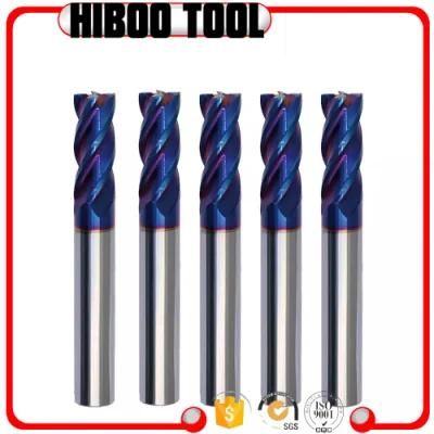 HRC 65 4 Flutes Carbide Square End Mill Cutter