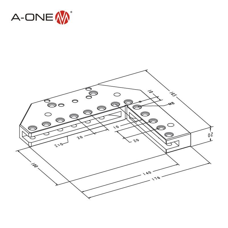 a-One Stainless Steel Universal Square Vise for Clamping Workpiece